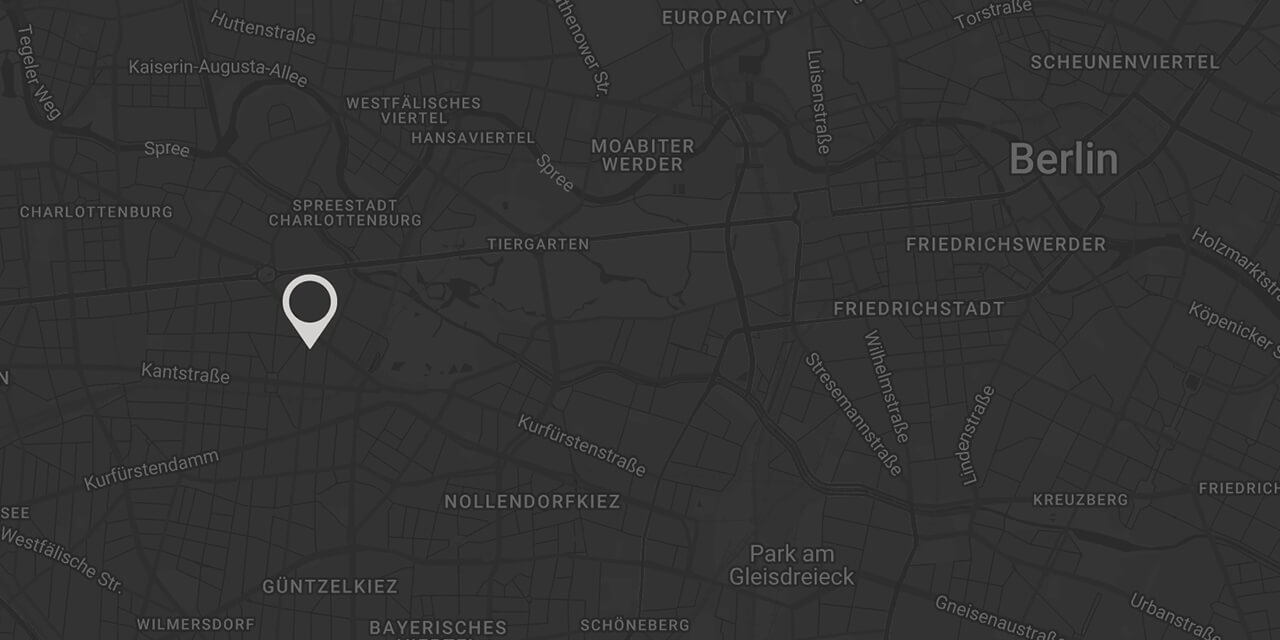 Citymap mit Pinnadel auf Roomers Berlin City Guide